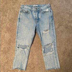 GRLFRND Distressed Jeans